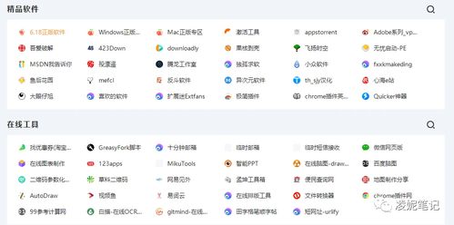 凌妮笔记 发福利了,这个资源导航网站集上百款精品软件资源,关键是免费